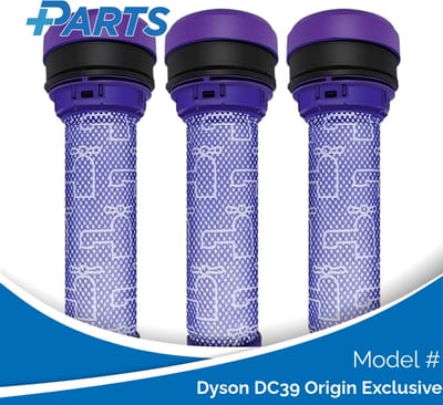 Dyson DC39 Origin Exclusive Filters (3 Stuks, Plus.Parts® alternatief voor 923413-01)