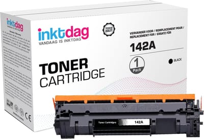 Inktdag 142A 142X Toner (with Chip) Compatible with hp 142a toner zwart W1420A W1420X Zwart for HP Laserjet MFP M140W Laserjet MFP M140 M139 M110W M110 Toner - 1 Black
