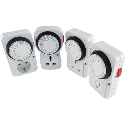 24 uur cyclische tijdschakelaar kookwekker stopcontact lus universele timing stopcontact mechanische timer 230VAC 3500W 16A UK EU CN US-stekker