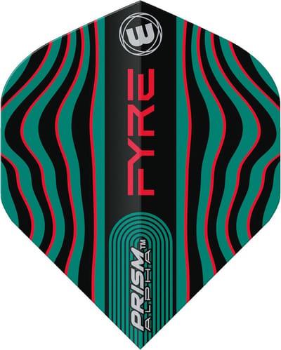 Dart Flights - Vliegjes Set - Darts Spelen - 100 Micron Dikte - 3 Stuks - Zwart Turquoise Rood