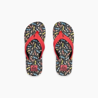 Reef teenslipper jongens - model Kids Ahi - Rood/MultiColour - Maat 32