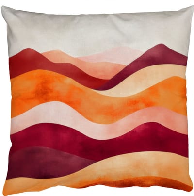 Sierkussens - Kussentjes Woonkamer - 50x50 cm - Abstract - Landschap - Golven