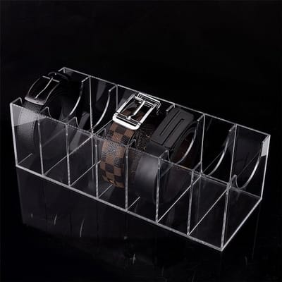 Acryl Organizer met 7 Compartimenten voor Sieraden, Horloges en Accessoires - Duidelijke Opbergdoos voor Mannen en Vrouwen, 37.5 x 14 x 12 cm