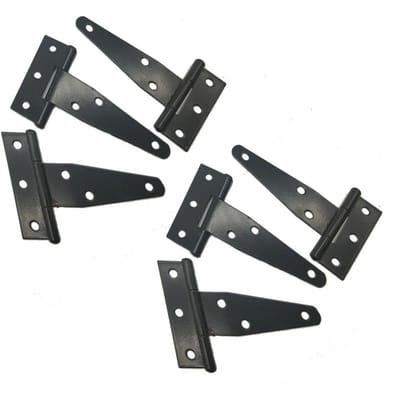 6 STUKS 7.9in Gegalvaniseerd T Scharnier Sleuf Driehoekige Scharnieren Lager Deur Vervangend Scharnier