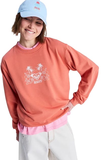 Roxy Surf Stoked Terry Vintage Sweatshirt Oranje M Vrouw