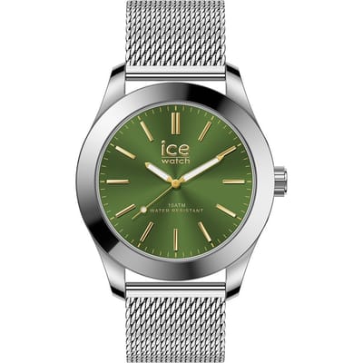 Ice Watch ICE steel - Silver green 024749 Horloge - Staal - Zilverkleurig - Ø 40 mm