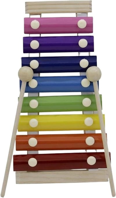 Xylofoon Beginners - Muziek Instrument - Muziek Leren - 8 Kleurrijke Tonen - 23.5 cm - Veelkleurig