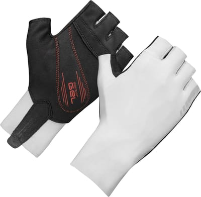 GripGrab - Aero TT RaceDay Aerodynamische Tijdrit Wielren Fietshandschoenen Korte Vinger - Wit - Unisex - Maat XXL