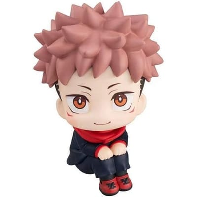 Durable [Caliente] Jujutsu Kaisen Chibi Ensemble De Figurines Assises: Yuji Gojo Megumi Nobara-grande Tête Mignon Anime Jouet Pour noir