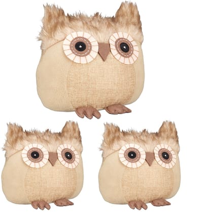 3x deurstopper uil - deurbuffer - deurstop - deurhouder - stof - decoratie