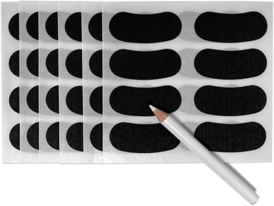 Aanpasbare eye black stickers voor honkbal en voetbal - inclusief potlood
