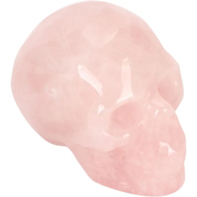 Tête de mort en cristal de 2 pouces sculptée à la main polie sculpture statue crâne miniatures ornements pour méditation relaxation