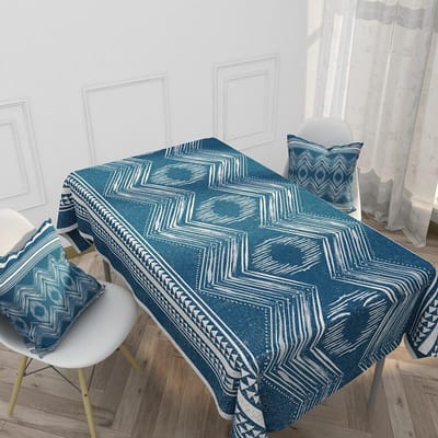 Waterdicht linnen tafelkleed huishoudelijk etnisch stijl retro patroon hotel tafelkleed rechthoekig keuken tafelkleed 90-140cm