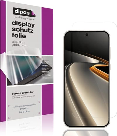 dipos – 4x Beschermfolie geschikt voor OnePlus Ace 6 Ultra | Krasbestendige & heldere Screenprotector Ultra-Thin