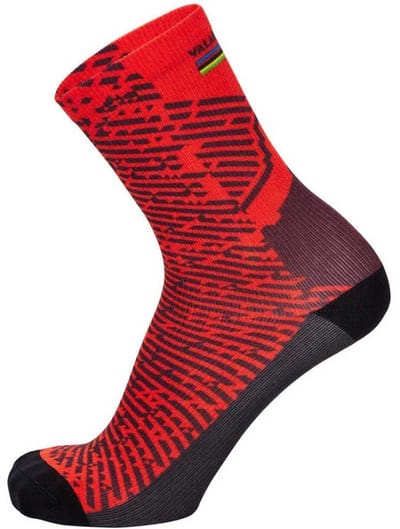 Santini Uci Mtb World Championships 2025 Sokken Rood EU 37-41 Man,Vrouw