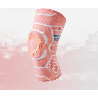 Nylon Knie Schokabsorptie Antislip Gebreid Warm Siliconen Mannen en Vrouwen Fitness Buiten Fietsen Klimmen Sport Kniebeschermers XXL