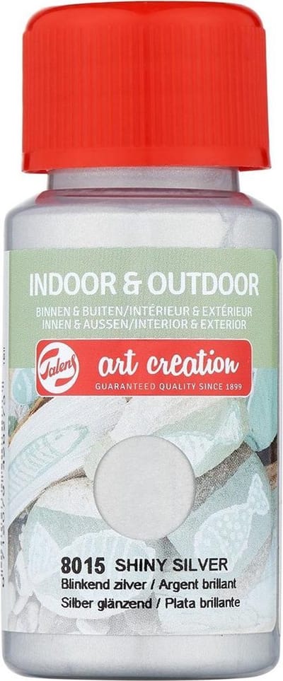 Talens Art creation indoor & outdoor 50mL 8015 Blinkend zilver