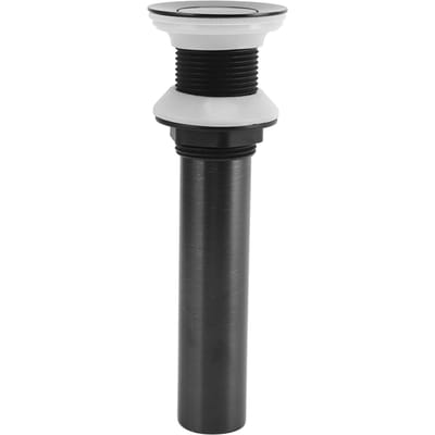 Bonde de lavabo de salle de bain sans trop-plein, lavabo, meuble-lavabo, bouchon de vidange à poussoir black