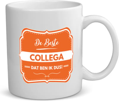 Akyol - de beste collega, dat ben ik dus koffiemok - theemok - Collega - iemand die een collega is - beste ooit - werk - collega - school - verjaardagscadeau - kado - gift - geschenk - afscheidscadeau - welkomscadeau - verrassing - 350 ML inhoud