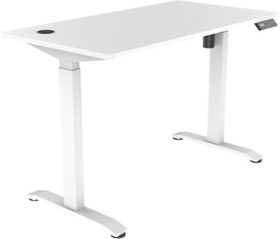 Zit Sta Bureau Elektrisch verstelbaar | 118x60 | wit | met geheugenfunctie | 72-117