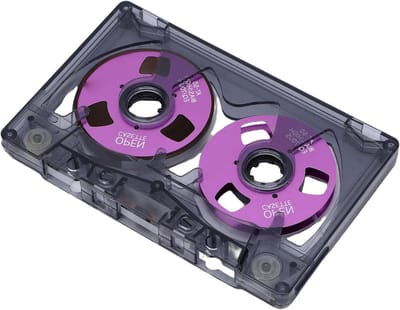 Opnameband Cassette - Muziekband - Muziek Opnemen - Stijlvol Spoelontwerp - 50 Minuten - Zwart