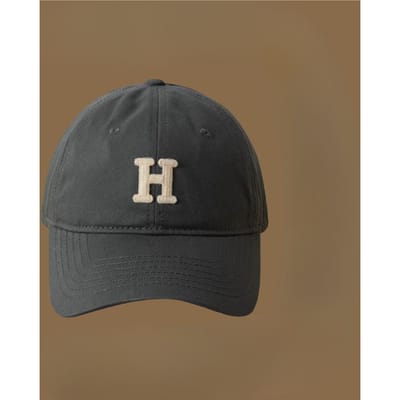 Letter Baseballpet Mannen en Vrouwen Groot Gezicht Zachte Top Koppel Sportpet Koreaanse Stijl Veelzijdige Baseballpet Adjustable gray