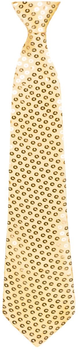 Boland - Stropdas Spangles goud Goud - Volwassenen - Unisex - - Glitter and Glamour