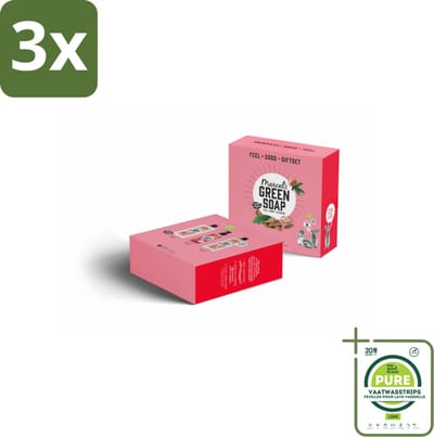 3 x Marcel's Green Soap - Geschenkset - Argan & Oudh - Perfect als cadeau - Grootverpakking - Natuurlijke Verzorging - Argan & Oudh - Cadeauset - Biologisch Afbreekbaar - Duurzaam
