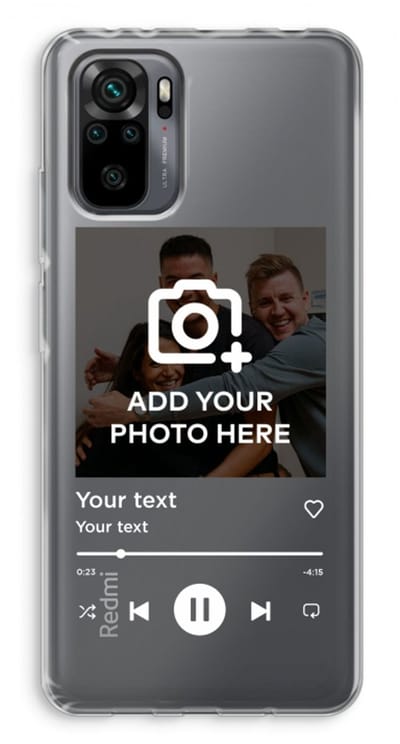 Gepersonaliseerd - Case Company® - Hoesje geschikt voor Xiaomi Redmi Note 10 Pro hoesje - Music Player - Soft Cover Telefoonhoesje - Bescherming aan alle Kanten en Schermrand