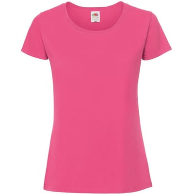 Fruit of the Loom Dames/Dames Iconic 190 T-Shirt (Fuchsia)