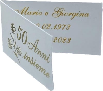 Jubileumkaarten 50 Jaar Gastgeschenk Bedankkaartjes 80 Stuks