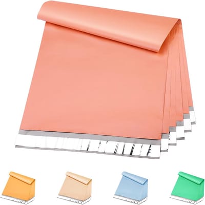 Verzendzakken Poly Mailers - Verzendtassen Kleding - Verzenden van Pakketten - Sabotagebestendige Plakstrip - 10x13 100 stuks - Roze