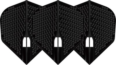 L-Style Champagne L3 Shape Dimple Black - Dart Flights