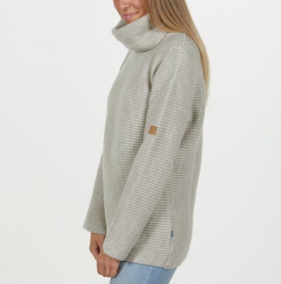 Ivanhoe trui NLS Holly Natural White Coll - 100% zuivere ongeverfde wol