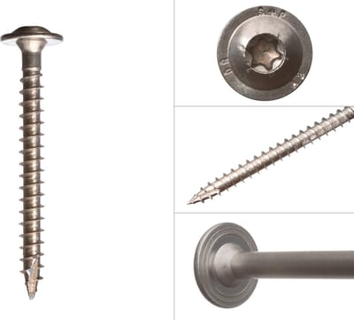 Wovar Tellerkopschroeven RVS A2 8.0 x 80 mm Torx 40 | Doos 50 Stuks
