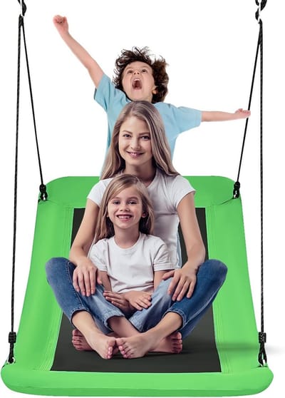 Nestschommel met Verstelbare Touwen voor Kinderen en Volwassenen – Tuinschommel 150 cm x 80 cm, Draagkracht tot 120 kg