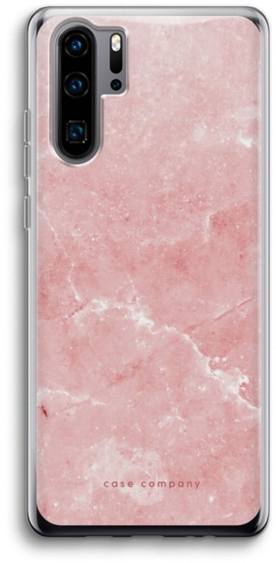 Case Company® - Hoesje geschikt voor Huawei P30 Pro hoesje - Roze marmer - Soft Cover Telefoonhoesje - Bescherming aan alle Kanten en Schermrand