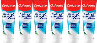 Colgate Triple Action Whitening tandpasta - 6x75ml - Voor Witte Tanden - Voordeelverpakking