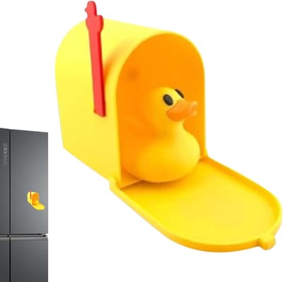 Brievenbus Magneet - Decoratie Eend - Brievenbus Versieren - Windbestendig Ontwerp - 9.7 cm Hoog - Meerkleurig