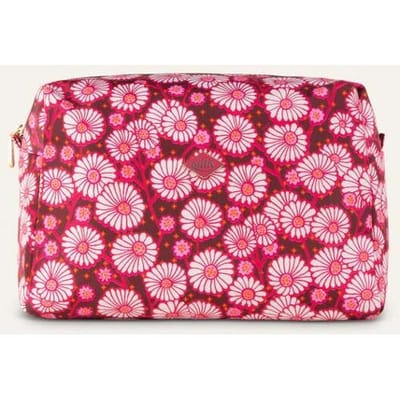Oilily Pia - Make-up tas - Dames - Ritssluiting - Waterafstotend - Bruin - One size