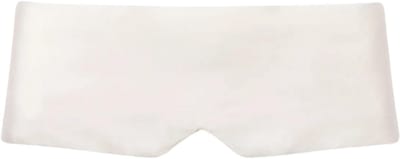 Perfect Sleep Face Mask van 100% Zijde - Ivoor - Gemaakt van moerbij zijde - Verduisterend, zijde zacht en comfortabel - Anti acne slaapmasker - Silk Heaven