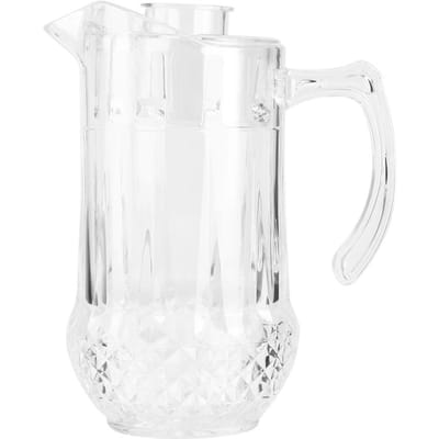 Pichet à eau froide en acrylique 1300 ml Pot à bière pression Bouilloire bec de canard avec couvercle pour KTV Bar Hôtel