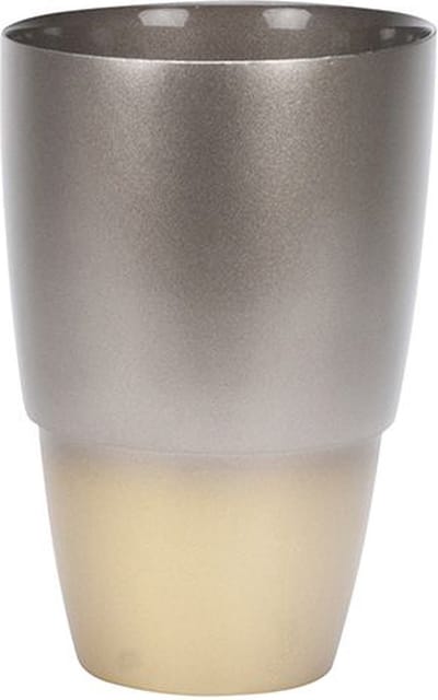 Bricard Glassware Easy Vaas 29cm - Taupe / Goud - Bloempot