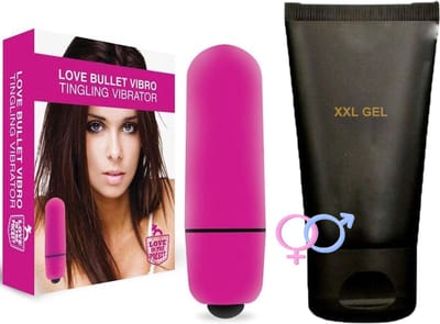 Love Bullet mini vibrator ( 5,5 cm ) met Stimulerende Gel voor Penisvergroting - Discreet en Krachtig voor hem en haar.