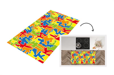Keukenloper - Loper keuken - Puzzel - Patronen - Abstract - 120x60 cm - Keukenloper vinyl