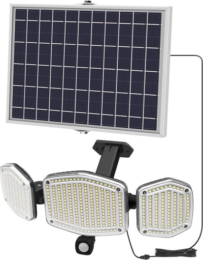Buitenlamp op Zonne-energie met Bewegingssensor - 426 LED, 2800 Lumen, Waterdicht IP65 voor Tuin en Garage