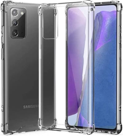 Hoesje geschikt voor Samsung Galaxy Note 20 - Clear Anti Shock Hybrid Armor Case Siliconen Back Cover Hoes Transparant