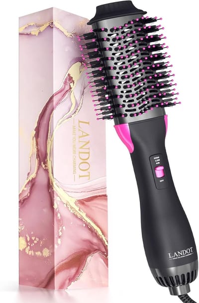 Warmeluchtborstel - 4-in-1 Haardroger en Styler voor Volumineus Haar