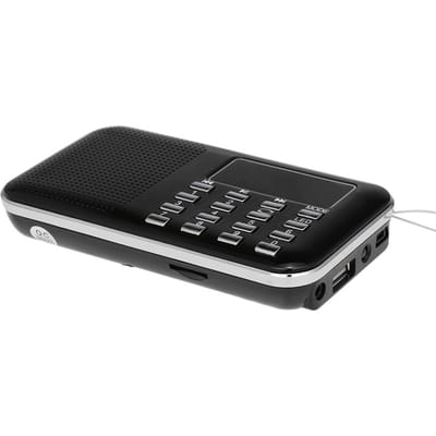 Y-896 Mini FM-radio Digitale draagbare 3W stereoluidspreker MP3-audiospeler Hoge geluidskwaliteit zwart
