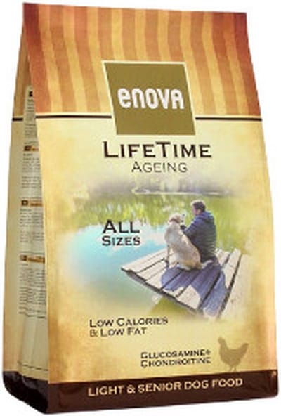 Senior Hondenbrokken Kip & Rijst - Dieetvoeding voor Overgewicht en Gezonde Gewrichten - 2 KG
